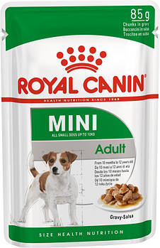 Вологий корм Royal Canin (Роял Канін) MINI ADUILT для дорослих собак дрібних порід, 85 гх12 шт
