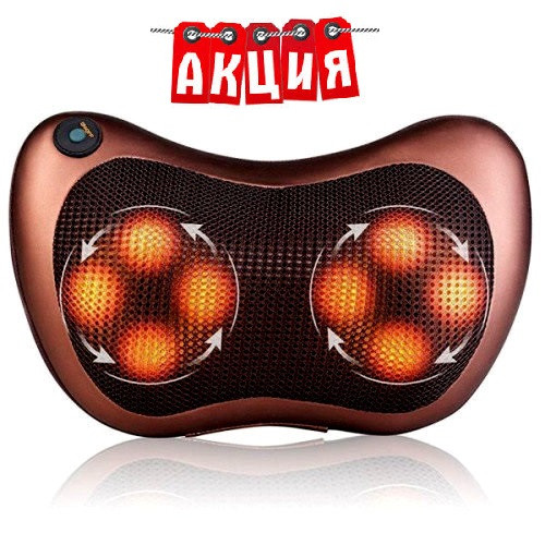 Масажна роликовий подушка для спини і шиї Massage pillow A58