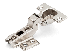 Меблева петля для ДСП вкладна з посиленою монтажною планкою Slide-on GIFF Т1 d=35 Н=0 нікель