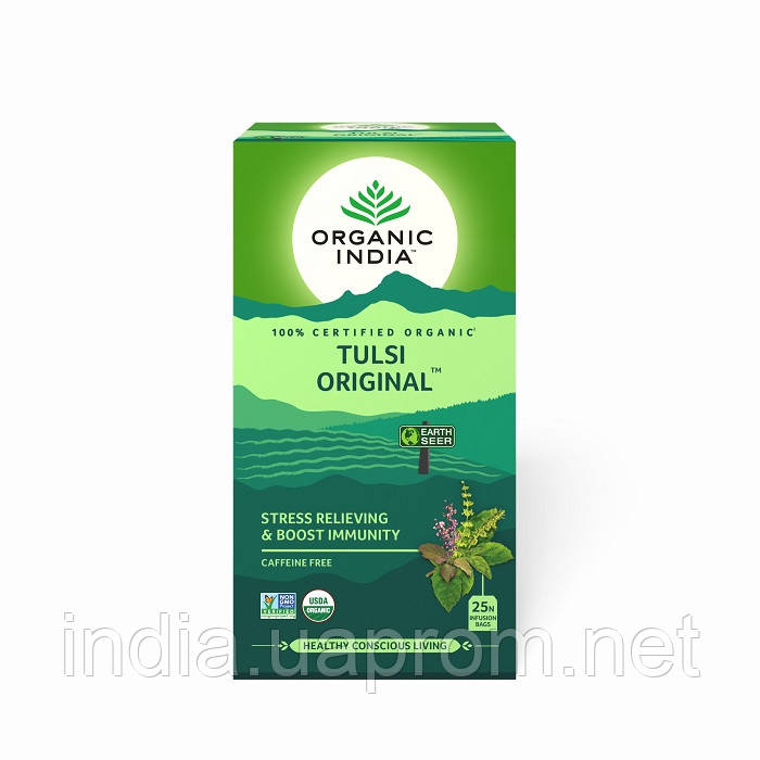Чай Тулсі особливий, 25 пак., Органік Індія, Базилік, Tulsi original, Organic india, Чай Тулса особливий, - фото 1 - id-p277979843