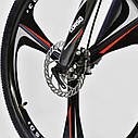 Спортивний велосипед сірий CORSO EVOLUTION 26 дюймів 24 швидкості алюмінієва рама 17 дюймів, фото 9