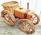 Квітник для саду, садовий декор трактор, фото 2