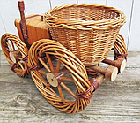 Квітник для саду, садовий декор трактор, фото 6