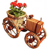 Квітник для саду, садовий декор трактор, фото 7