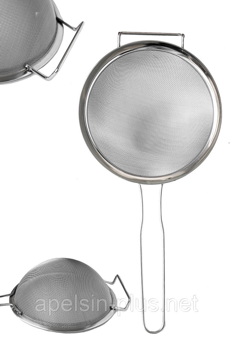 Сито з довгою ручкою Люкс 30 см неіржавка сталь, фото 1