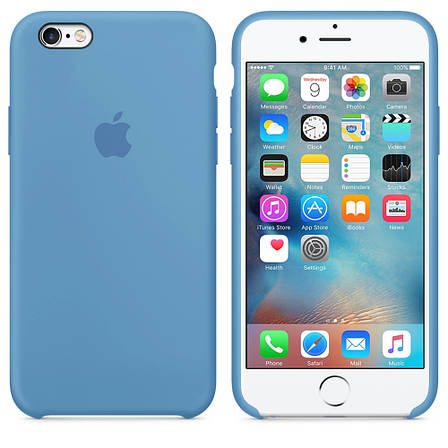 Чохол Silicone Case для iPhone 6 / 6s Azure, фото 2