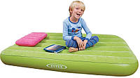 Надувной матрас с подушкой для детей Intex 88х157х18 см (66801) зеленый