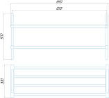 Електрична сушка Deffi Полиця для взуття 500*850 (ПДВ 50.85) 210Вт, фото 3