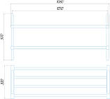 Електрична сушка Deffi Полиця для взуття 500*1050 (ПДВ 50.105) 170Вт, фото 3