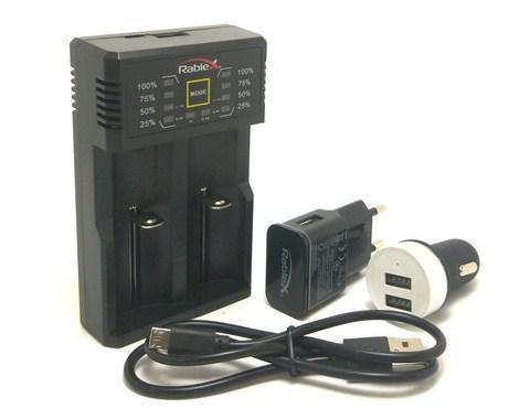 Зарядний пристрій Rablex RB202 для акумуляторів Li-Ion, Ni-Cd, Ni-MH