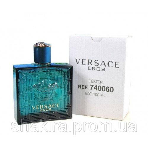 Туалетна вода для чоловіків Versace Eros 100 мл (версаче ерос тестер) (tester)