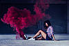КОЛЬОРОВИЙ ДИМ БОРДОВИЙ ГУСТИЙ марсала (Димова шашка професійна) Smoke Bombs 60 секунд MA0513/M, фото 3