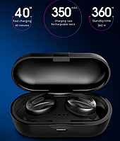 Вакуумні навушники та гарнітура бездротові Bluetooth блютуз XG13 для телефону, смартфона Чорні