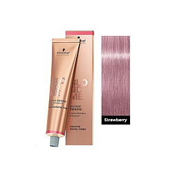 Тонувальний бондинг-крем Schwarzkopf Blondme Pastel Toning 60 мл T-Strawberry - Землянитний