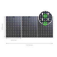 Панель інструментів (58х120 см) перфорована з додатковими кріпленнями для СТО гаража, фото 4