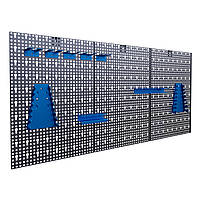 Панель інструментів (58х120 см) перфорована з додатковими кріпленнями для СТО гаража, фото 8