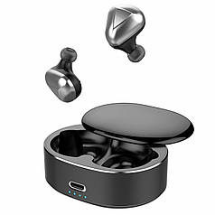 Бездротові навушники Bluetooth 5.0 Alitek T50 TWS Touch Stereo Silver/Black 