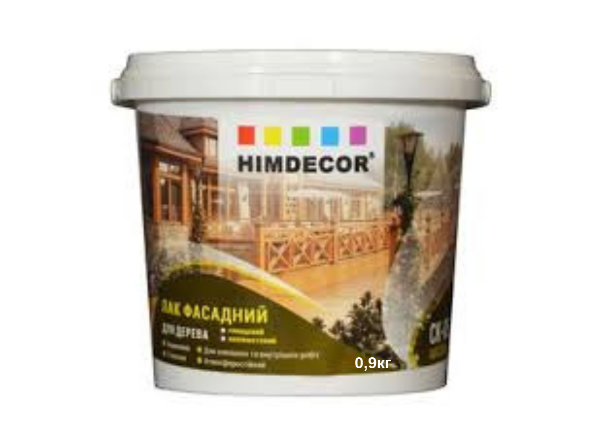 Акриловий фасадний лак HIMDECOR CK-05 напівматовий 0.9кг