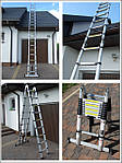 Драбина стрем'янка 5 м телескопічна Польща, фото 4