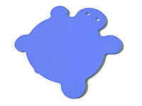 Матрас для плавания (плот, мат для плавания) EVA-LINE Черепаха 950*900*30 мм синий