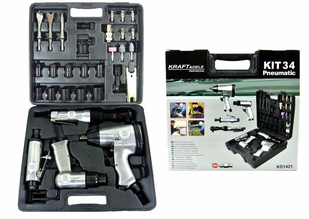 Пневмоінструмент Kraft Dele 4 в 1 KD1421 Польща, фото 1