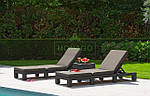 Шезлонг садовий Allibert CORFU DAYTONA + подушки в кольорах Угорщина, фото 6