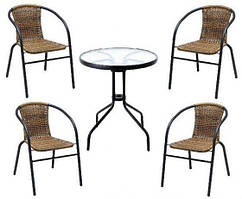 Набір садових меблів BISTRO 4 + 1 Польща