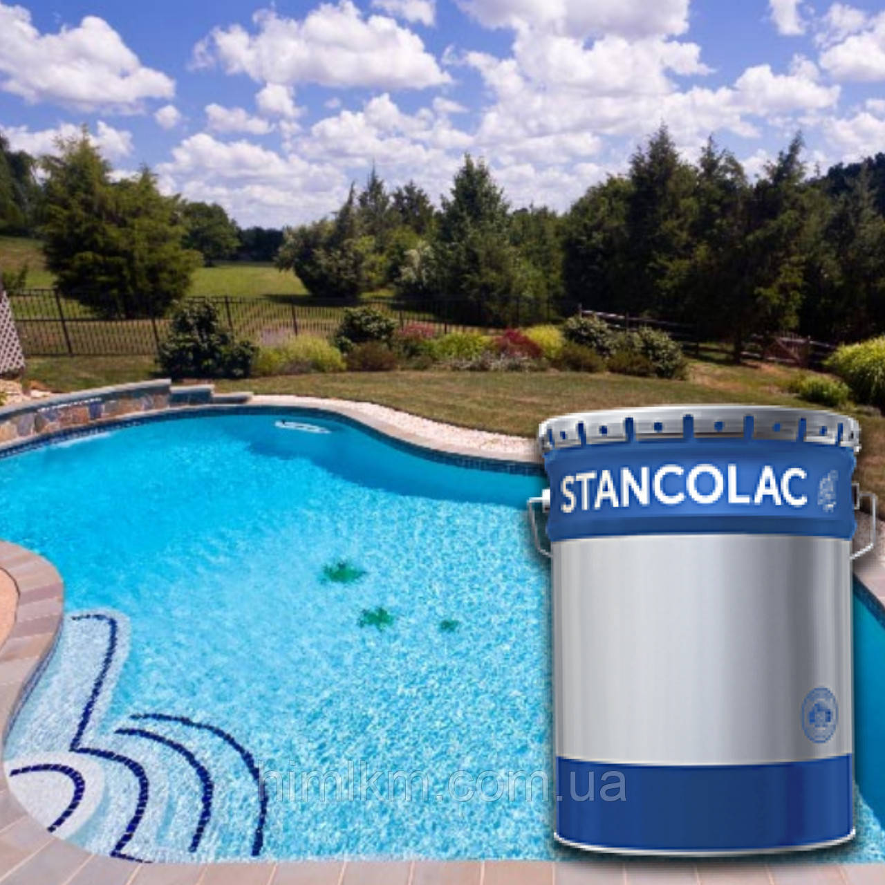 Фарба для басейну і бетонних резервуарів швидковисихаюча Станколак 560  20л