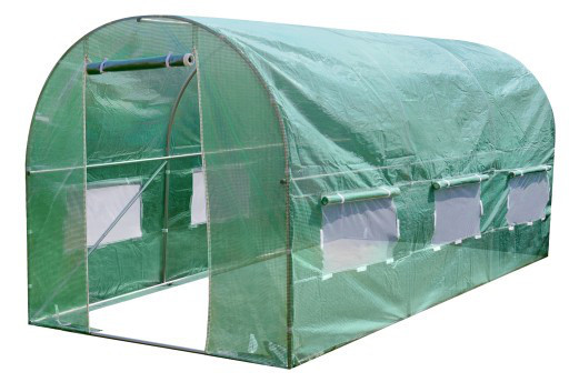 Садова теплиця тонель 9m2 з вікнами 4.5x2м