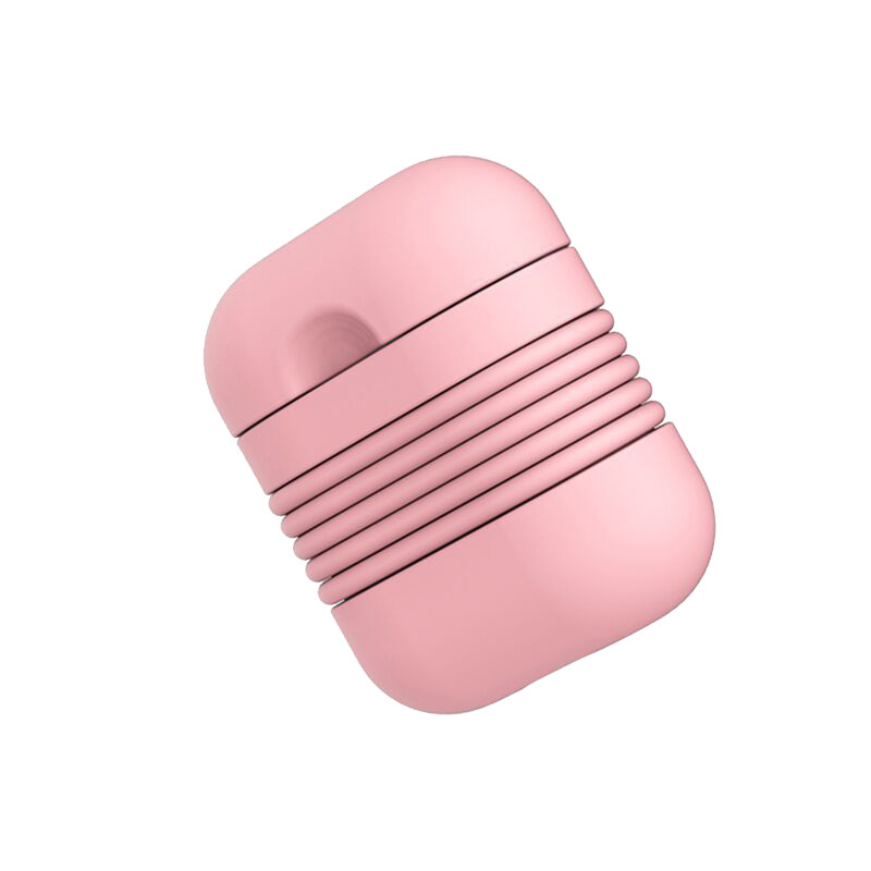 Чохол для навушників AirPods з карабіном і шнурком (3 в 1) Alitek Рожевий