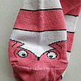Шкарпетки жіночі демісезонні рожеві з принтом 36-40, фото 4