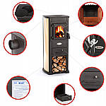 Піч-камін, буржуйка Lux 7 кВт, фото 10