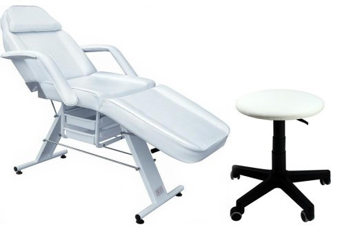 Косметологічна кушетка А 202 + хокер табурет, фото 1