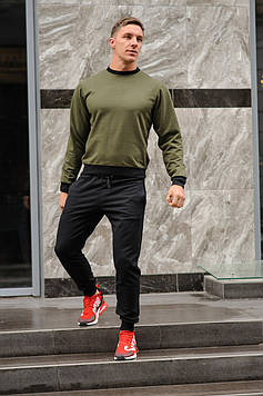 Зручний модний спортивний костюм бавовна, чоловічий спортивний одяг для спорту та відпочинку, для тренажерного залу