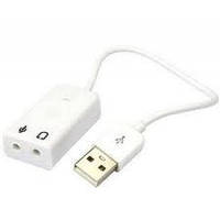 Usb звукова карта для ноутбука чи ПК (usb Sound Card Virtual 7.1 3D External usb Audio Adapter usb