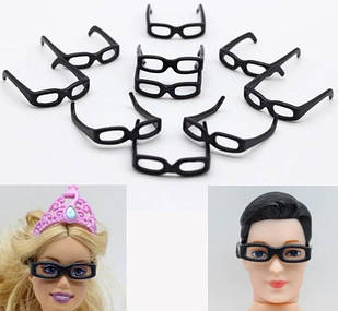 Окуляри для ляльки Барбі, чорні 1 шт.