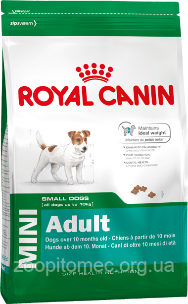 Сухий корм Royal Canin (Роял Канін) MINI ADULT для собак дрібних порід старше 10 місяців на вагу 1 кг, фото 1