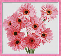 Набір алмазна мозаїки NKF Гербери H0086