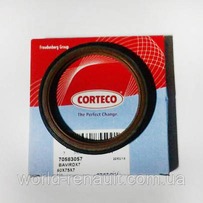 Передній сальник колінвала на Рено Майстер 2 G9T 2.2dci, G9U 2.5dci/CORTECO 46085509B