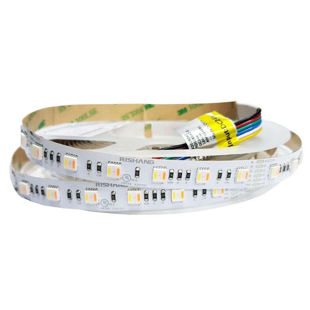 Світлодіодна стрічка RISHANG 5050/60 22,5 Вт 24В 12мм IP20 RGB/WW/CW