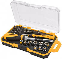 Реверсивні викрутки з набором біт Tolsen (42шт)