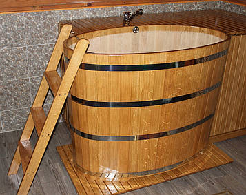 Бочка купель для лазні дубова 900*1600*1000 мм.