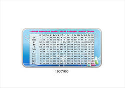 Стенд: "Таблиця відносних молекулярних мас неорганічних сполук"