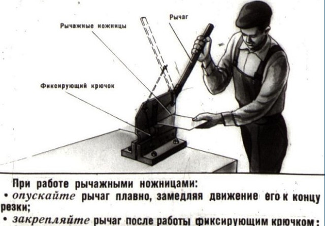 рычажные ножницы по металлу как работать