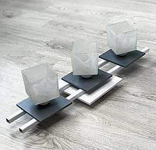 Сучасна стельова люстра на 3 плафони для кухні спальні дитячої коридору Данко/3, фото 3