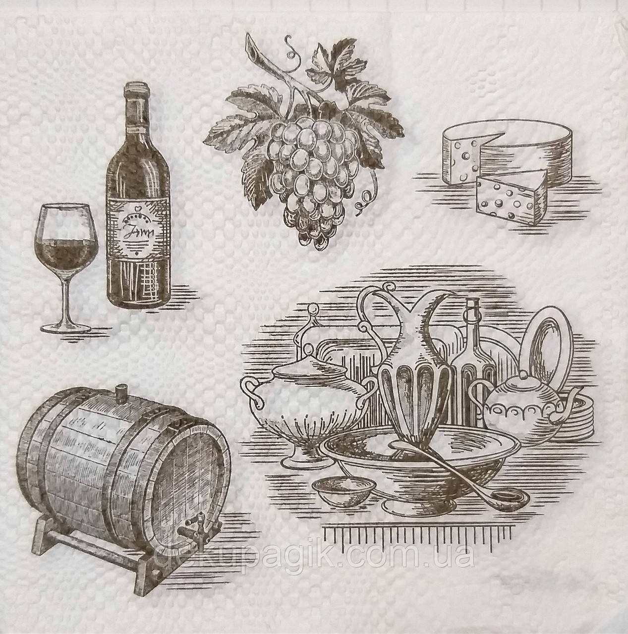 Серветка для декупажу До-167 (33х33см), фото 1