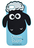 Чехол накладка для iPhone 6 / 6S (4.7 ") 3D Овечка CUTE SHEEP Голубой (301981)