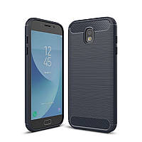 Чохол Carbon для Samsung J3 2017 J330 бампер Blue