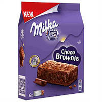 Шоколадный бисквит Milka Choco Brownie , 6 шт х 25 гр