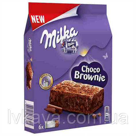 Шоколадний бісквіт Milka Choco Brownie , 6 шт х 25 гр, фото 2